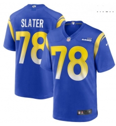 Men Nike Jackie Slater 78 Royal Los Angeles Rams Game Retired Player Jersey Men Nike Jackie Slater 78 Royal Los Angeles Rams Game Retired Player Jersey