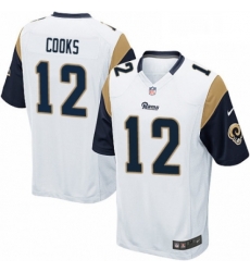 Men Nike Los Angeles Rams 12 Brandin Cooks Game White NFL Jersey Men Nike Los Angeles Rams 12 Brandin Cooks Game White NFL Jersey