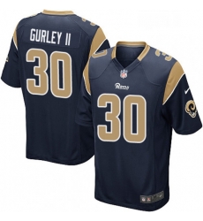 Men Nike Los Angeles Rams 30 Todd Gurley Game Navy Blue Team Color NFL Jersey Men Nike Los Angeles Rams 30 Todd Gurley Game Navy Blue Team Color NFL Jersey