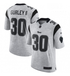 Men Nike Los Angeles Rams 30 Todd Gurley Limited Gray Gridiron II NFL Jersey Men Nike Los Angeles Rams 30 Todd Gurley Limited Gray Gridiron II NFL Jersey