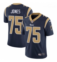 Men Nike Los Angeles Rams #75 Deacon Jones Navy Blue Team Color Vapor Untouchable Limited Player NFL Jersey Men Nike Los Angeles Rams #75 Deacon Jones Navy Blue Team Color Vapor Untouchable Limited Player NFL Jersey