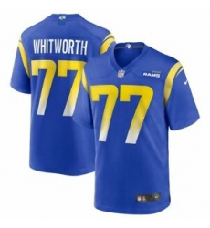 Men Nike Los Angeles Rams Andrew Whitworth #77 Blue Vapor Limited Stitched Jersey Men Nike Los Angeles Rams Andrew Whitworth #77 Blue Vapor Limited Stitched Jersey