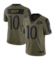 Men's Los Angeles Rams Cooper Kupp Nike Olive 2021 Salute To Service Limited Player Jersey Men's Los Angeles Rams Cooper Kupp Nike Olive 2021 Salute To Service Limited Player Jersey