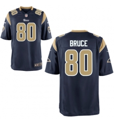 Men's Nike St. Louis Rams 80 Isaac Bruce Game Navy Blue Team Color Home NFL Jersey Men's Nike St. Louis Rams 80 Isaac Bruce Game Navy Blue Team Color Home NFL Jersey