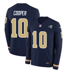 Nike Rams 10 Pharoh Cooper Navy Blue Team Color Men s Stitched NFL Limited Therma Long Sleeve Jersey Nike Rams 10 Pharoh Cooper Navy Blue Team Color Men s Stitched NFL Limited Therma Long Sleeve Jersey