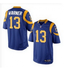 Nike Rams #13 Kurt Warner Royal Blue Alternate u95F7mens Stitched NFL Elite Jersey Nike Rams #13 Kurt Warner Royal Blue Alternate u95F7mens Stitched NFL Elite Jersey