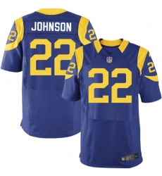 Nike Rams #22 Trumaine Johnson Royal Blue Alternate Mens Stitched NFL Elite Jersey Nike Rams #22 Trumaine Johnson Royal Blue Alternate Mens Stitched NFL Elite Jersey