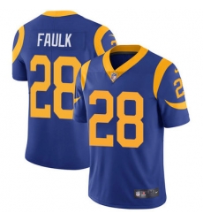 Nike Rams #28 Marshall Faulk Royal Blue Alternate Mens Stitched NFL Vapor Untouchable Limited Jersey Nike Rams #28 Marshall Faulk Royal Blue Alternate Mens Stitched NFL Vapor Untouchable Limited Jersey
