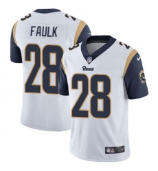Nike Rams #28 Marshall Faulk White Mens Stitched NFL Vapor Untouchable Limited Jersey Nike Rams #28 Marshall Faulk White Mens Stitched NFL Vapor Untouchable Limited Jersey