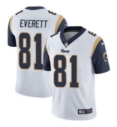 Nike Rams #81 Gerald Everett White Mens Stitched NFL Vapor Untouchable Limited Jersey Nike Rams #81 Gerald Everett White Mens Stitched NFL Vapor Untouchable Limited Jersey