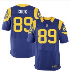 Nike Rams #89 Jared Cook Royal Blue Alternate Mens Stitched NFL Elite Jersey Nike Rams #89 Jared Cook Royal Blue Alternate Mens Stitched NFL Elite Jersey