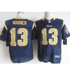 Nike St. Louis Rams 13 Kurt Warner Blue Elite NFL Jersey Nike St. Louis Rams 13 Kurt Warner Blue Elite NFL Jersey