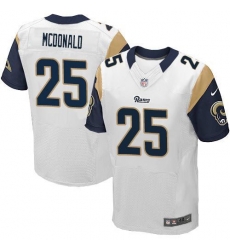 Nike St Louis Rams #25 T J McDonald White Men 27s Stitched NFL Elite Jersey Nike St Louis Rams #25 T J McDonald White Men 27s Stitched NFL Elite Jersey