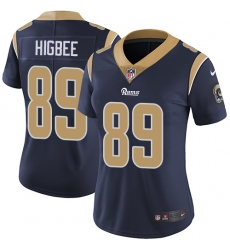 Nike Rams #89 Tyler Higbee Navy Blue Team Color Womens Stitched NFL Vapor Untouchable Limited Jersey Nike Rams #89 Tyler Higbee Navy Blue Team Color Womens Stitched NFL Vapor Untouchable Limited Jersey