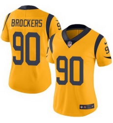 Nike Rams #90 Michael Brockers Gold Womens Stitched NFL Limited Rush Jersey Nike Rams #90 Michael Brockers Gold Womens Stitched NFL Limited Rush Jersey