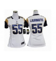 Nike Women NFL St. Louis Rams #55 James Laurinaitis White Jerseys Nike Women NFL St. Louis Rams #55 James Laurinaitis White Jerseys
