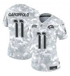 Women Los Angeles Rams 11 Jimmy Garoppolo 2024 F U S E Arctic Camo Salute To Service Limited Stitched Football Jersey Women Los Angeles Rams 11 Jimmy Garoppolo 2024 F U S E Arctic Camo Salute To Service Limited Stitched Football Jersey