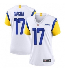 Women Los Angeles Rams 17 Puka Nacua White 2023 F U S E Vapor Untouchable Limited Stitched Jersey Women Los Angeles Rams 17 Puka Nacua White 2023 F U S E Vapor Untouchable Limited Stitched Jersey