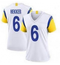 Women Los Angeles Rams 6 Johnny Hekker Vapor Limited White Jersey Women Los Angeles Rams 6 Johnny Hekker Vapor Limited White Jersey