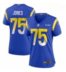 Women Los Angeles Rams #75 Deacon Jones Nike Royal Game Retired Player Jersey Women Los Angeles Rams #75 Deacon Jones Nike Royal Game Retired Player Jersey