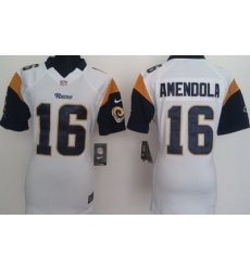 Women Nike St. Louis Rams 16 Danny Amendola White Nike NFL Jersey Women Nike St. Louis Rams 16 Danny Amendola White Nike NFL Jersey