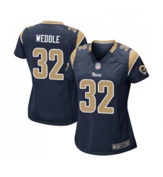 Womens Los Angeles Rams 32 Eric Weddle Game Navy Blue Team Color Football Jersey Womens Los Angeles Rams 32 Eric Weddle Game Navy Blue Team Color Football Jersey