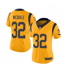 Womens Los Angeles Rams 32 Eric Weddle Limited Gold Rush Vapor Untouchable Football Jersey Womens Los Angeles Rams 32 Eric Weddle Limited Gold Rush Vapor Untouchable Football Jersey