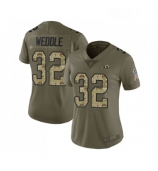 Womens Los Angeles Rams 32 Eric Weddle Limited Olive Camo 2017 Salute to Service Football Jersey Womens Los Angeles Rams 32 Eric Weddle Limited Olive Camo 2017 Salute to Service Football Jersey