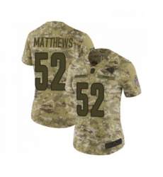 Womens Los Angeles Rams 52 Clay Matthews Limited Camo 2018 Salute to Service Football Jersey Womens Los Angeles Rams 52 Clay Matthews Limited Camo 2018 Salute to Service Football Jersey