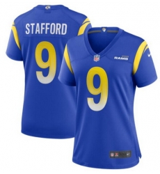 Women's Los Angeles Rams Matthew Stafford #9 Blue Nike Royal Game Jersey Women's Los Angeles Rams Matthew Stafford #9 Blue Nike Royal Game Jersey