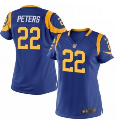 Womens Nike Los Angeles Rams 22 Marcus Peters Game Royal Blue Alternate NFL Jersey Womens Nike Los Angeles Rams 22 Marcus Peters Game Royal Blue Alternate NFL Jersey