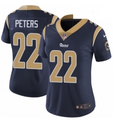 Womens Nike Los Angeles Rams 22 Marcus Peters Navy Blue Team Color Vapor Untouchable Elite Player NFL Jersey Womens Nike Los Angeles Rams 22 Marcus Peters Navy Blue Team Color Vapor Untouchable Elite Player NFL Jersey