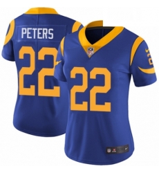 Womens Nike Los Angeles Rams 22 Marcus Peters Royal Blue Alternate Vapor Untouchable Elite Player NFL Jersey Womens Nike Los Angeles Rams 22 Marcus Peters Royal Blue Alternate Vapor Untouchable Elite Player NFL Jersey