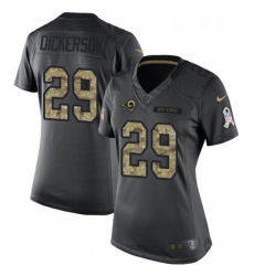 Womens Nike Los Angeles Rams 29 Eric Dickerson Limited Black 2016 Salute to Service NFL Jersey Womens Nike Los Angeles Rams 29 Eric Dickerson Limited Black 2016 Salute to Service NFL Jersey