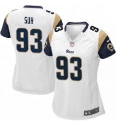 Womens Nike Los Angeles Rams 93 Ndamukong Suh Game White NFL Jersey Womens Nike Los Angeles Rams 93 Ndamukong Suh Game White NFL Jersey