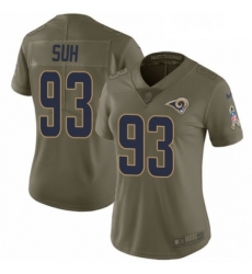 Womens Nike Los Angeles Rams 93 Ndamukong Suh Limited Olive 2017 Salute to Service NFL Jersey Womens Nike Los Angeles Rams 93 Ndamukong Suh Limited Olive 2017 Salute to Service NFL Jersey