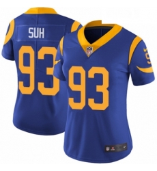 Womens Nike Los Angeles Rams 93 Ndamukong Suh Royal Blue Alternate Vapor Untouchable Limited Player NFL Jersey Womens Nike Los Angeles Rams 93 Ndamukong Suh Royal Blue Alternate Vapor Untouchable Limited Player NFL Jersey