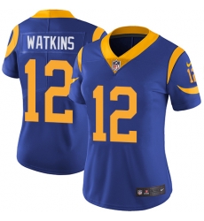 Womens Nike Rams #12 Sammy Watkins Royal Blue Alternate Stitched NFL Vapor Untouchable Limited Jersey Womens Nike Rams #12 Sammy Watkins Royal Blue Alternate Stitched NFL Vapor Untouchable Limited Jersey