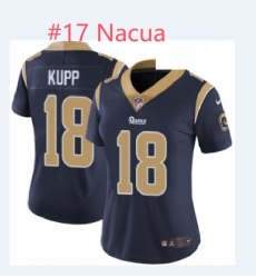 women Los Angeles Rams Puka Nacua #17 Women Blue Jersey women Los Angeles Rams Puka Nacua #17 Women Blue Jersey