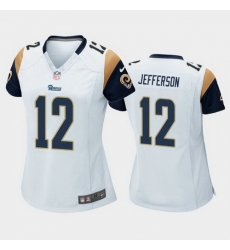 women van jefferson los angeles rams white game jersey women van jefferson los angeles rams white game jersey