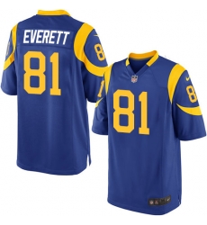 Nike Rams #81 Gerald Everett Royal Blue Alternate Youth Stitched NFL Elite Jersey Nike Rams #81 Gerald Everett Royal Blue Alternate Youth Stitched NFL Elite Jersey
