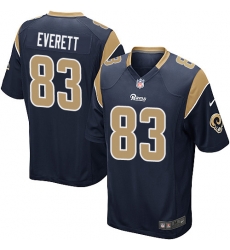 Nike Rams #83 Gerald Everett Navy Blue Team Color Youth Stitched NFL Elite Jersey Nike Rams #83 Gerald Everett Navy Blue Team Color Youth Stitched NFL Elite Jersey