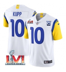 Youth Los Angeles Rams 10 Cooper Kupp White 2022 With C Patch Super Bowl LVI Vapor Untouchable Limited Stitched Jersey Youth Los Angeles Rams 10 Cooper Kupp White 2022 With C Patch Super Bowl LVI Vapor Untouchable Limited Stitched Jersey