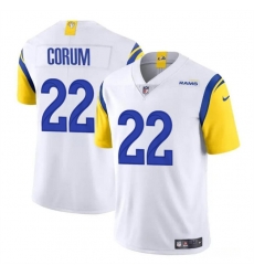 Youth Los Angeles Rams 22 Blake Corum White 2024 Draft Vapor Untouchable Stitched Football Jersey Youth Los Angeles Rams 22 Blake Corum White 2024 Draft Vapor Untouchable Stitched Football Jersey