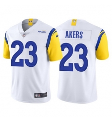 Youth Los Angeles Rams 23 Cam Akers White Vapor Untouchable Limited Stitched Jersey Youth Los Angeles Rams 23 Cam Akers White Vapor Untouchable Limited Stitched Jersey