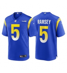 Youth Los Angeles Rams #5 Jalen Ramsey Blue Stitched Football Limited Jersey Youth Los Angeles Rams #5 Jalen Ramsey Blue Stitched Football Limited Jersey