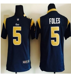 Youth NEW Rams #5 Nick Foles Navy Blue Team Color Stitched NFL Elite Jersey Youth NEW Rams #5 Nick Foles Navy Blue Team Color Stitched NFL Elite Jersey