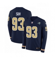 Youth Nike Los Angeles Rams 93 Ndamukong Suh Limited Navy Blue Therma Long Sleeve NFL Jersey Youth Nike Los Angeles Rams 93 Ndamukong Suh Limited Navy Blue Therma Long Sleeve NFL Jersey