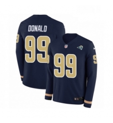 Youth Nike Los Angeles Rams 99 Aaron Donald Limited Navy Blue Therma Long Sleeve NFL Jersey Youth Nike Los Angeles Rams 99 Aaron Donald Limited Navy Blue Therma Long Sleeve NFL Jersey