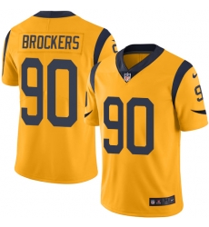 Youth Nike Rams #90 Michael Brockers Gold Stitched NFL Limited Rush Jersey Youth Nike Rams #90 Michael Brockers Gold Stitched NFL Limited Rush Jersey